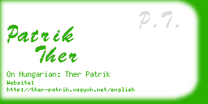 patrik ther business card